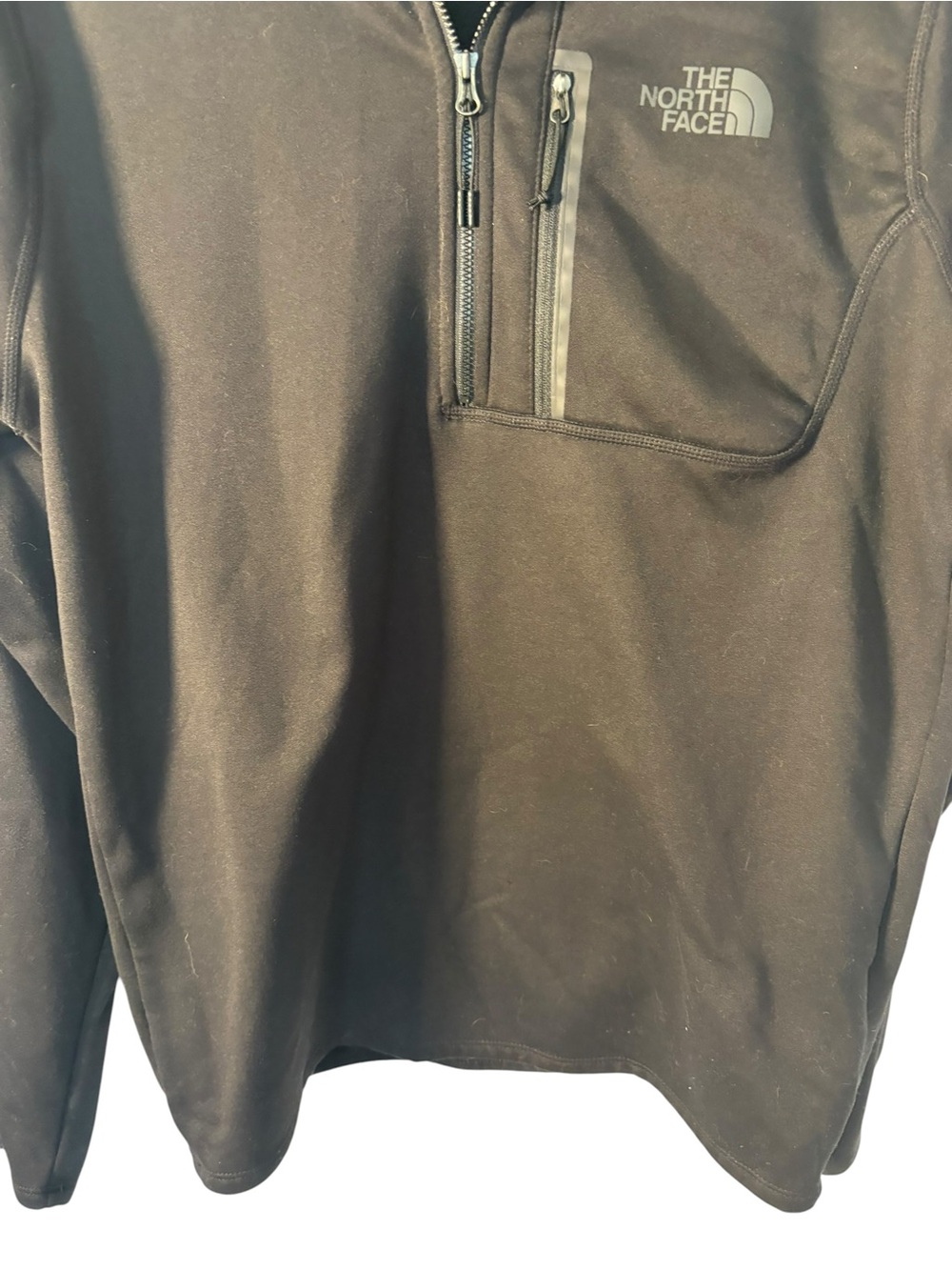 The North Face Black. Quarter-Zip Fleece Pullover - Picture 4 of 10